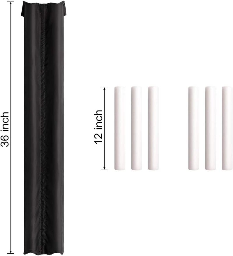 MUOVE Door Draft Stopper Under Door Blocker Size of MUOVE Adjustable Size from 32"" to 36"" Cover Gap Up to 1.4"" Air Door Guard Sound Blocker Door Sweep  Water-Proof  Winter-Proof  Block Light Energy Saving - Image 3